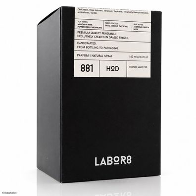 LABOR8 HOD 881 Parfum 100 ml Unisex Nischenduft Natural Spray Neu OVP
