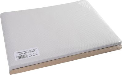 Pronappe Tischdecke 354161I 500er Pack Einweg-Tischset aus mattweißem, geprägtem Papi