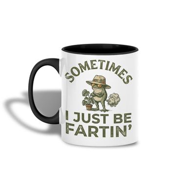 Frosch Tasse „Sometimes I Just Be Fartin’“ Lustig – Wichtelgeschenk für Kollegen