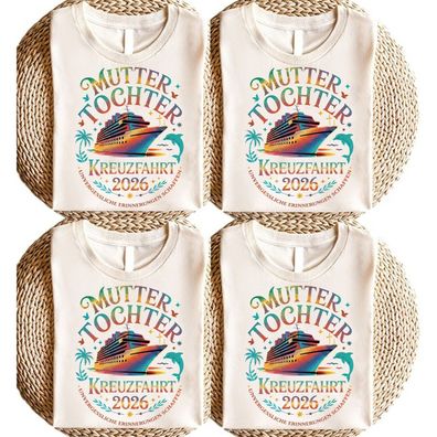 Mutter Tochter Kreuzfahrt Shirt mit Jahr Palmen Delfin – Weihnachtsgeschenk Mama