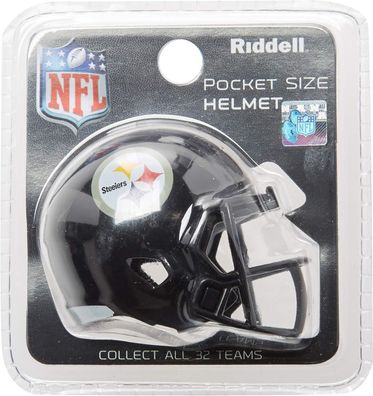 NFL Pittsburgh Steelers Pocket Mini Helm Footballhelm 4x5cm Riddell 0717