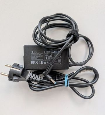 HP 65W Ladegerät Netzteil Adapter 19.5V 4,5mm Blue Pin TPN-DA17 w/ Power Cord