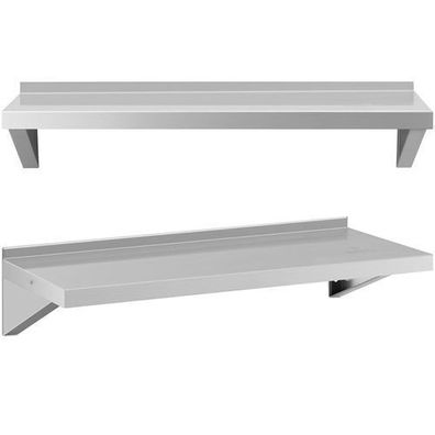Wandhängendes Küchenregal aus Stahl, bis 80 kg, 100 x 40 cm