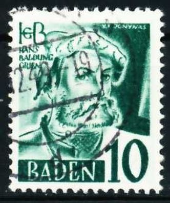 FZ BADEN 3. Ausgabe Spezialisiert Nr 33yII gestempelt X602BEE