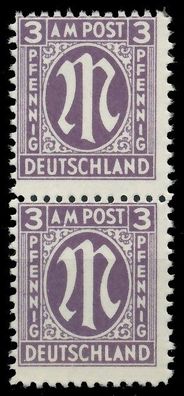 BIZONE AM-POST Nr 17aCz postfrisch SENKR PAAR X81E742