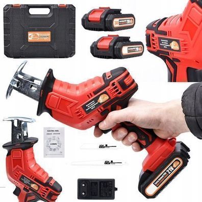 Rosfix Säbelsäge Red Woodpecker RW21V – 21V Akku 2x3Ah | Set mit Koffer