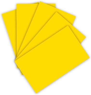 folia 6314 - Tonpapier 130 g/m², Tonzeichenpapier in bananengelb, DIN A3, 50 Bogen, a