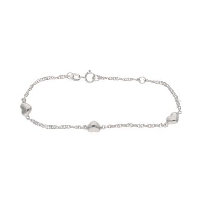 Kinderarmband Herz Silber 925 rhodiniert JuwelmaLux JL48-03-0184 Made in Germany