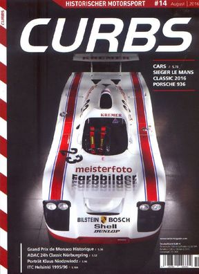 Curbs - Historischer Motorsport 14 / 2016, Porsche 936, K. Niedzwiedz, ITC Helsinki