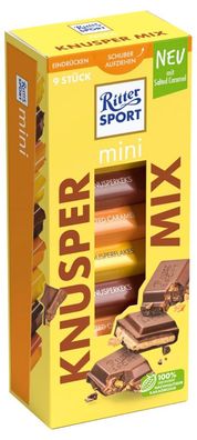 Ritter Sport Mini Knusper Mix Turm 9 Stück (150 g)