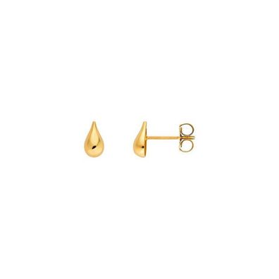 Ohrstecker - Gelbgold 375/- 9K- Tropfen poliert