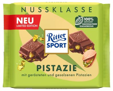 Ritter Sport Nuss Klasse Pistazie 100 g
