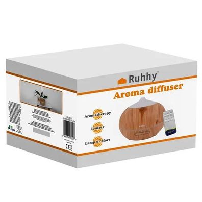 Aromadiffusor Ruhhy LB 23510, Luftbefeuchter 400 ml, Ultraschall, Fernbedienung