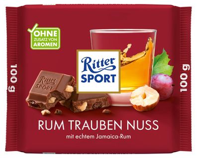 Ritter Sport Rum Trauben Nuss 100 g