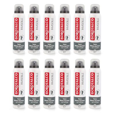 Borotalco Invisible Deospray Anti-Flecken 12 x 150 ml