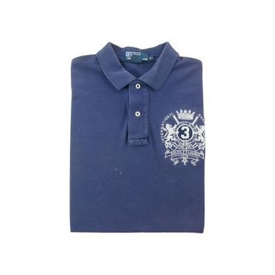 Herren Kurzarm Polo Big Crest 3 Polo Ralph Lauren Größe L #QWE1373
