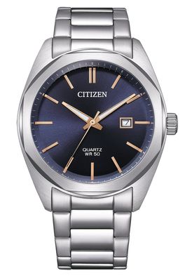 Citizen Herren-Armbanduhr Quarz Blau/Roségoldfarben BI5110-54H