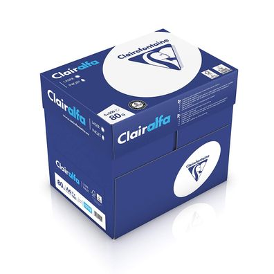 Clairefontaine 1979C Clairalfa blickdichtes Druckerpapier (5 x 500 Blatt, DIN A4, 21