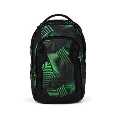 Satch Match Plus Schulrucksack Seismic Green 30l + 5l Rucksack grün Schulranzen