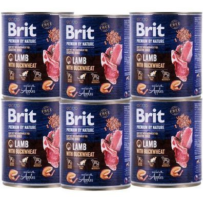 Brit Premium By Nature Lamm & Buchweizen 12 x 800 g