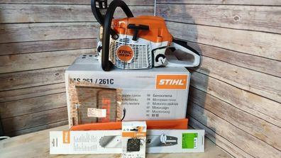 NEU STIHL MS 261 Kettensäge Motorsäge mit 40 cm 1x Schwert 4x Ketten wow Angebot