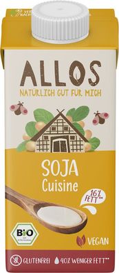 3x Allos Soja Cuisine 200ml