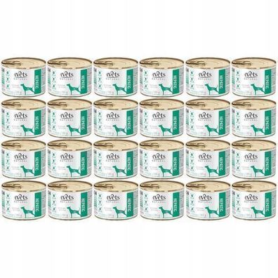 4VETS Natural Hepatic Dog - Nassfutter für Hunde - 24 x 185 g