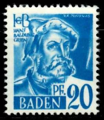 FZ BADEN 1. Ausgabe Spezialisiert Nr 7yvI postfrisch X6C0B62
