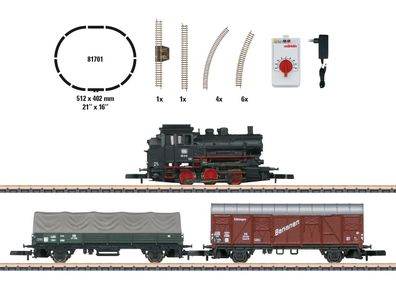 Maerklin 81701 Startset Güterzug BR 89 mit Güterwagen D Spur Z
