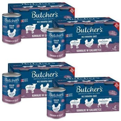 Butcher's Original Mega Pack Mix-Stücke in Gelee - Nassfutter für Hunde