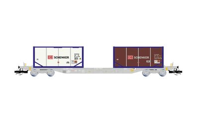 Arnold HN9768 4-achs. Containerwagen grau beladen mit Spur TT