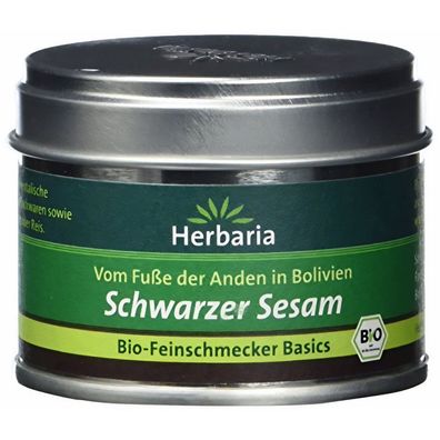 Herbaria Schwarzer Sesam Bio, 35 g Dose - 35.0g