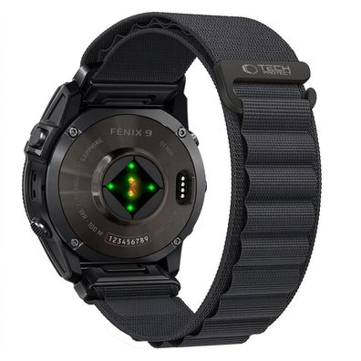 Armband Tech-Protect Nylon Pro für Garmin Fenix 5X/6X/7X/8/9 (47 mm) Nylon schwarz