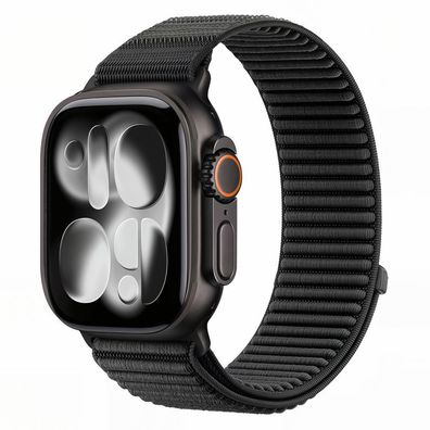 Armband Tech-Protect NylonLoop für Apple Watch 44/45/46/49 mm Nylon schwarz