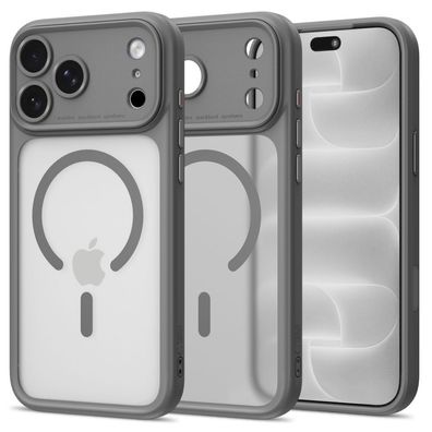 Handyhülle Tech-Protect MagPeak MagSafe CC iPhone 18/17 Pro Max matt titan grau