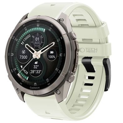 Armband Tech-Protect Silicone für Garmin Fenix 5 6 7 8 9 Pro 47 mm TPU Grau