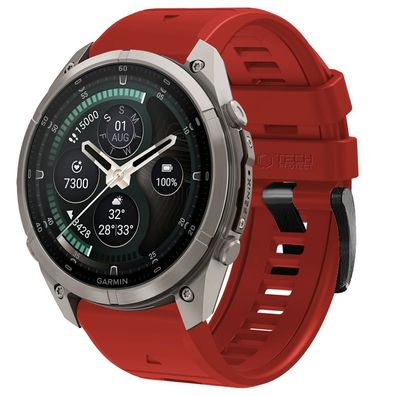 Armband Tech-Protect Silicone für Garmin Fenix 5X/6X/7X/8/9 Pro 51 mm, TPU, rot