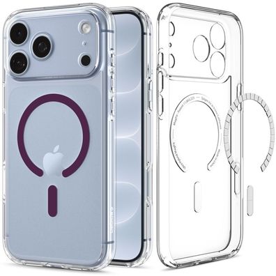 Handyhülle Spigen Ultra Hybrid Mag iPhone 18 Pro/17 Pro MagSafe transparent-bordeaux