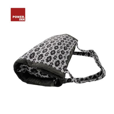 POWER INN Strandtuchtasche ca. 95x178cm | Grau | Liegehandtuch 3in1