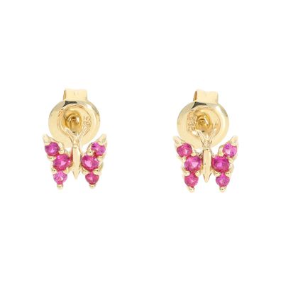 JuwelmaLux Kinder Ohrstecker 585 Gold synth. Zirkonia JL10-06-0894