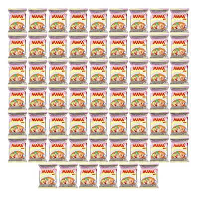 60 x MAMA Instant Nudeln Shrimp Tom Yum 60g Blister