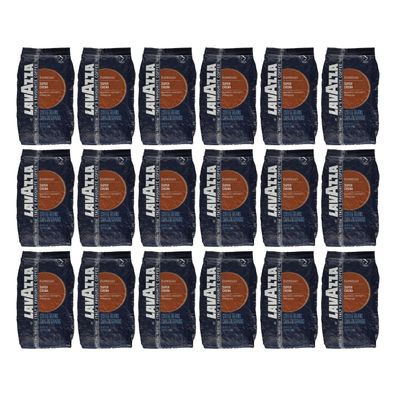 18 x Lavazza Super Crema Kaffee ganze Bohnen 1000g