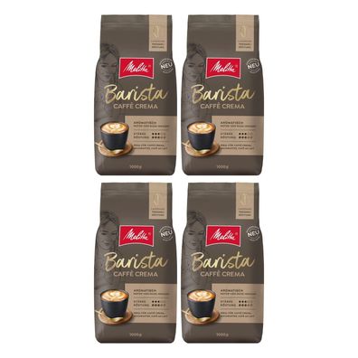 4 x Melitta Barista CREMA ganze Bohnen 1000g