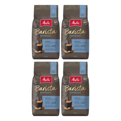 4 x Melitta Barista Espresso ganze Bohnen 1000g