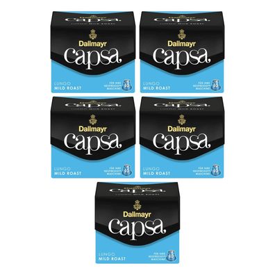 5 x Dallmayr CAPSA Lungo Mild Roast 10 Caps