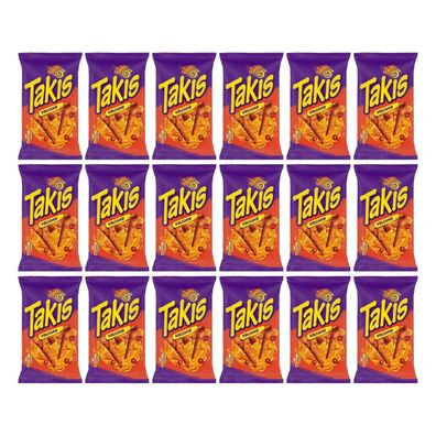 18 x TAKIS Vulcano Mais Snack 100g
