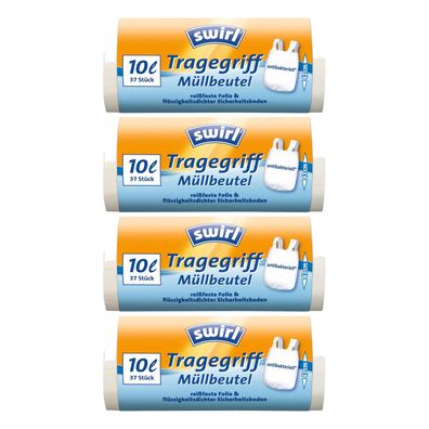 4 x SWIRL Müllbeutel 10l mit Tragegriffe