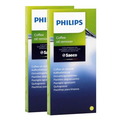 2 x Philips SAECO CA6704 Kaffeefettlöser 6 Tabletten