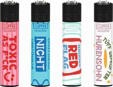 Clipper Feuerzeuge 4er Set Serie Dating Today