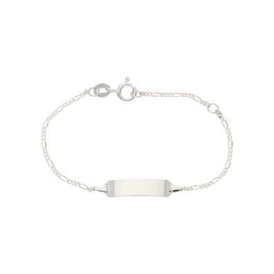 Gravur Armband Kinder Silber 925 Figaro JuwelmaLux JL48-03-0191 Made in Germany